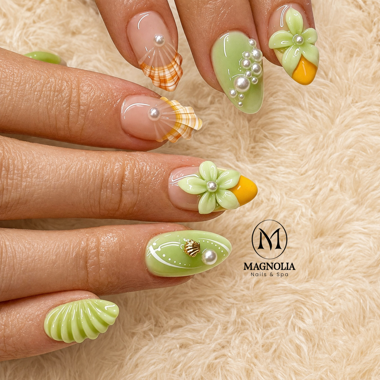 Magnolia Nails & Spa nail work in Johns Island, South Carolina